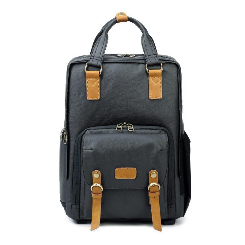 Professional Simple Light Canvas Fashion Camera Backpack
