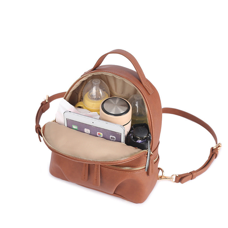 ALLFASHION��MiniLeather UrbanMOM Backpack