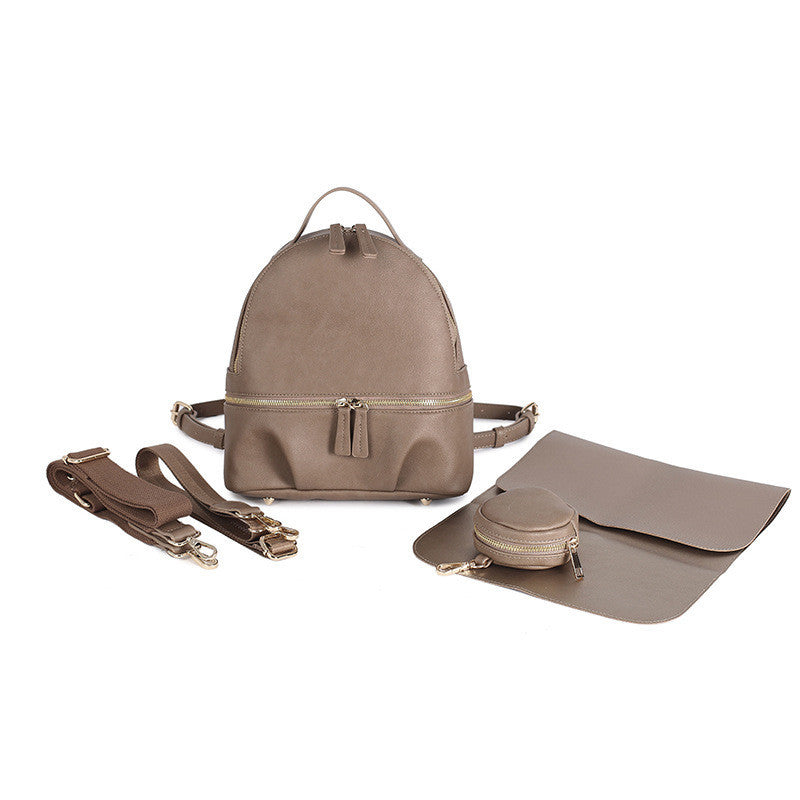 ALLFASHION��MiniLeather UrbanMOM Backpack