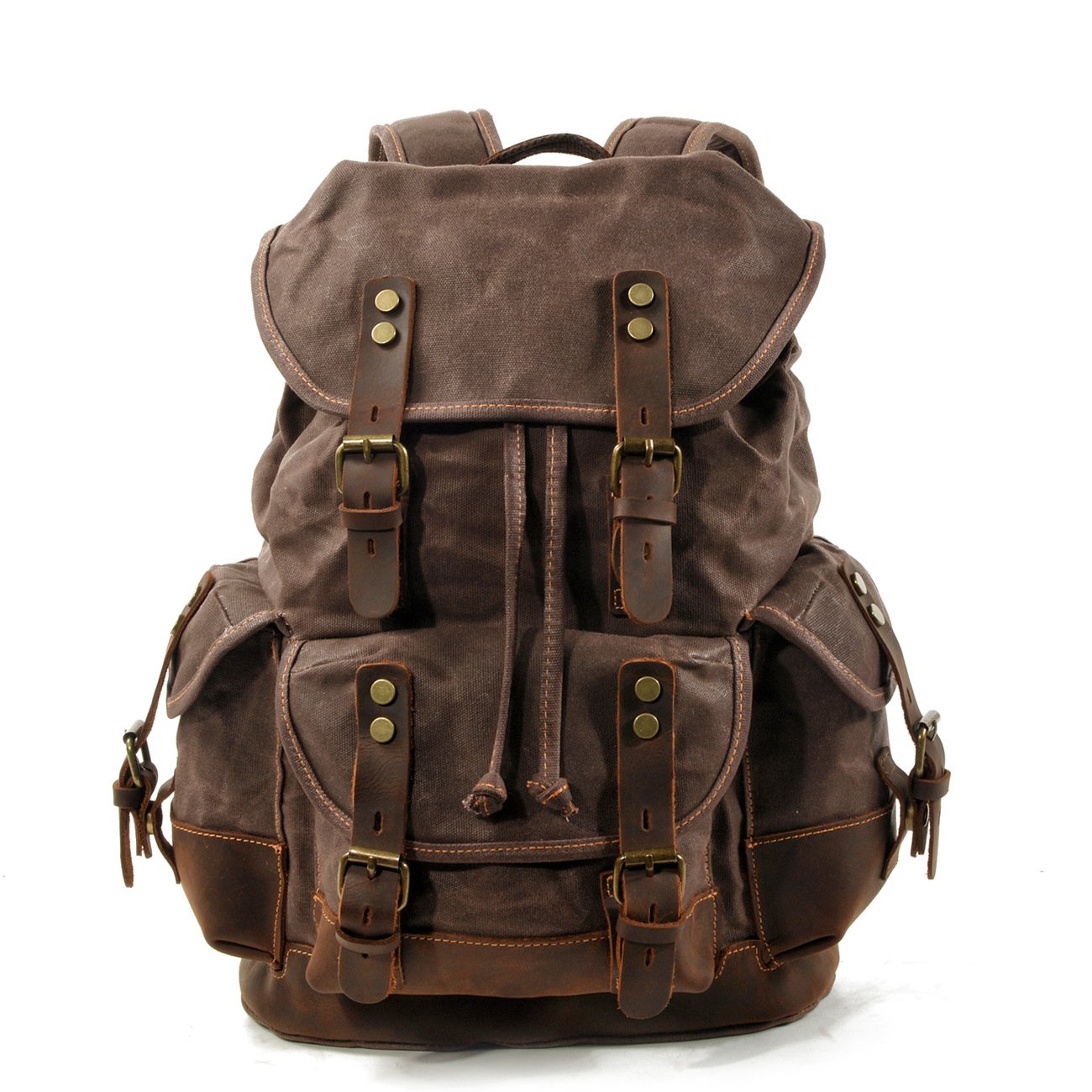 High Quality Canvas Stitching Mountaineering Backpack